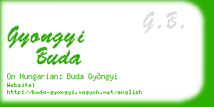 gyongyi buda business card