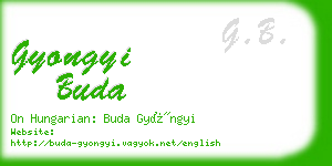 gyongyi buda business card